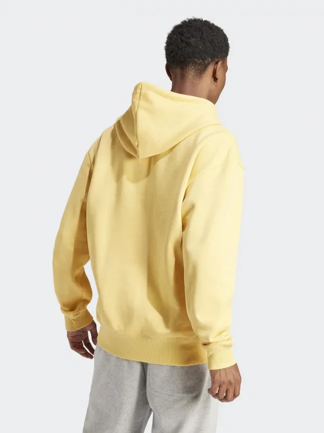 Sweat à capuche all szn jaune homme - Adidas | wimod