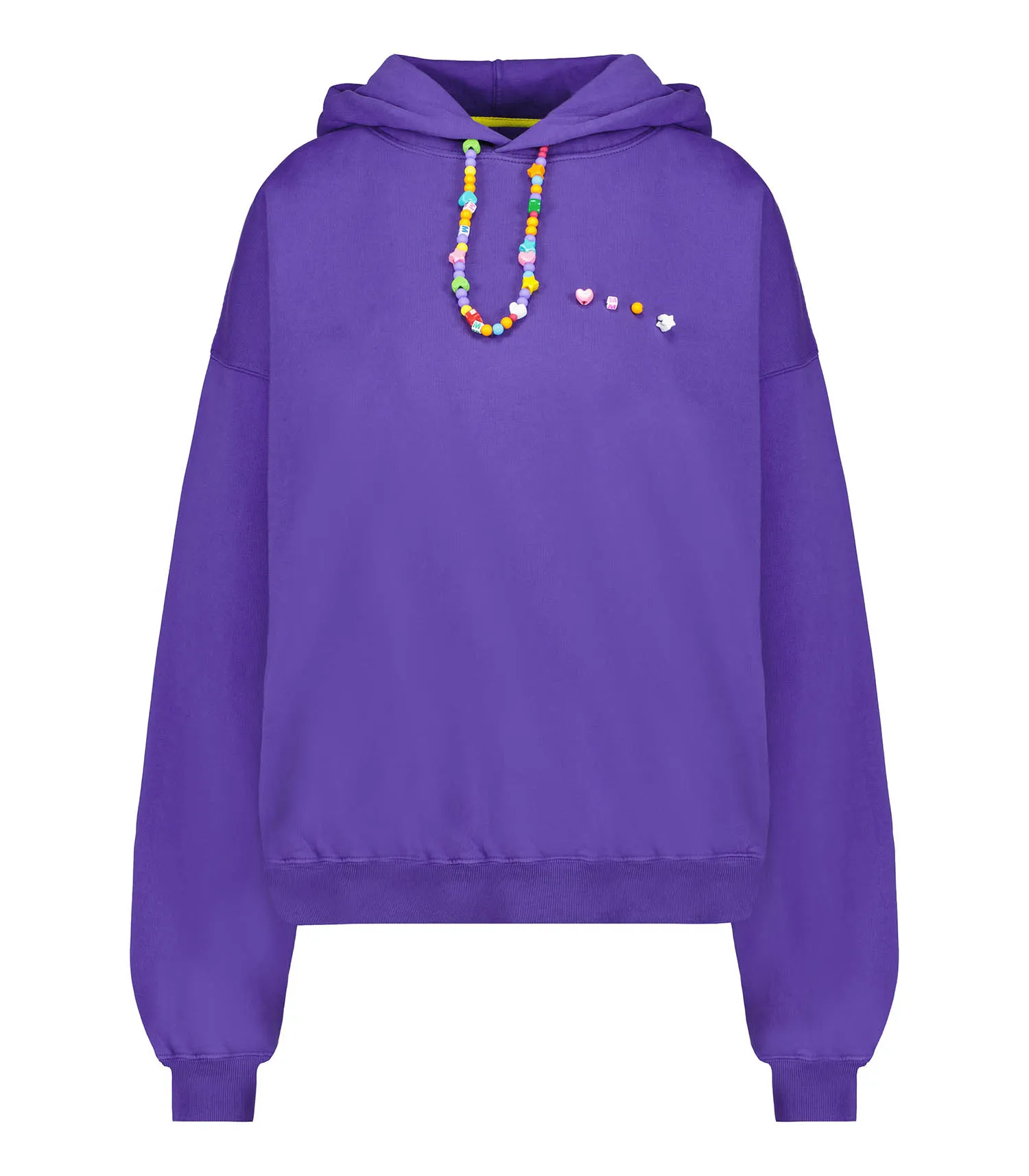 Sweat à capuche avec collier de perles Violet Mira Mikati - Jane de Boy