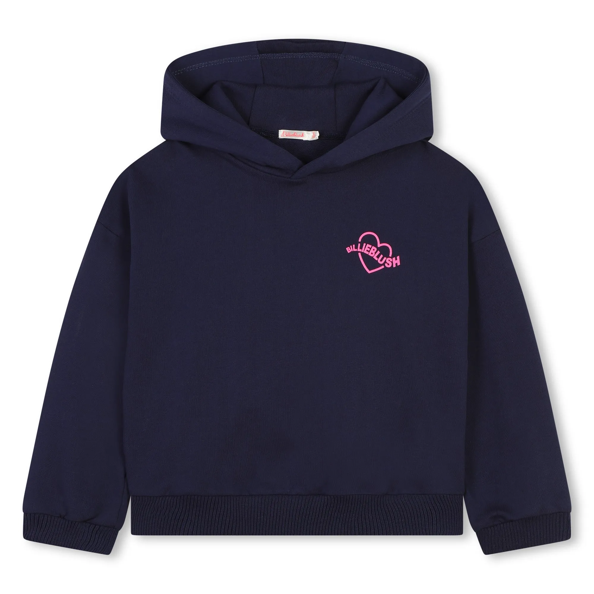 Sweat à capuche bleu marine fille Billieblush H24