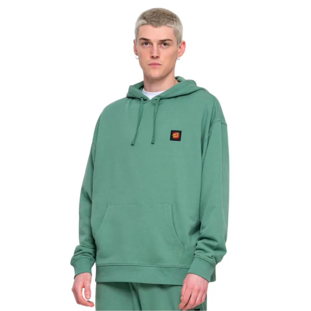 Sweat à capuche Classic Label Mineral Green