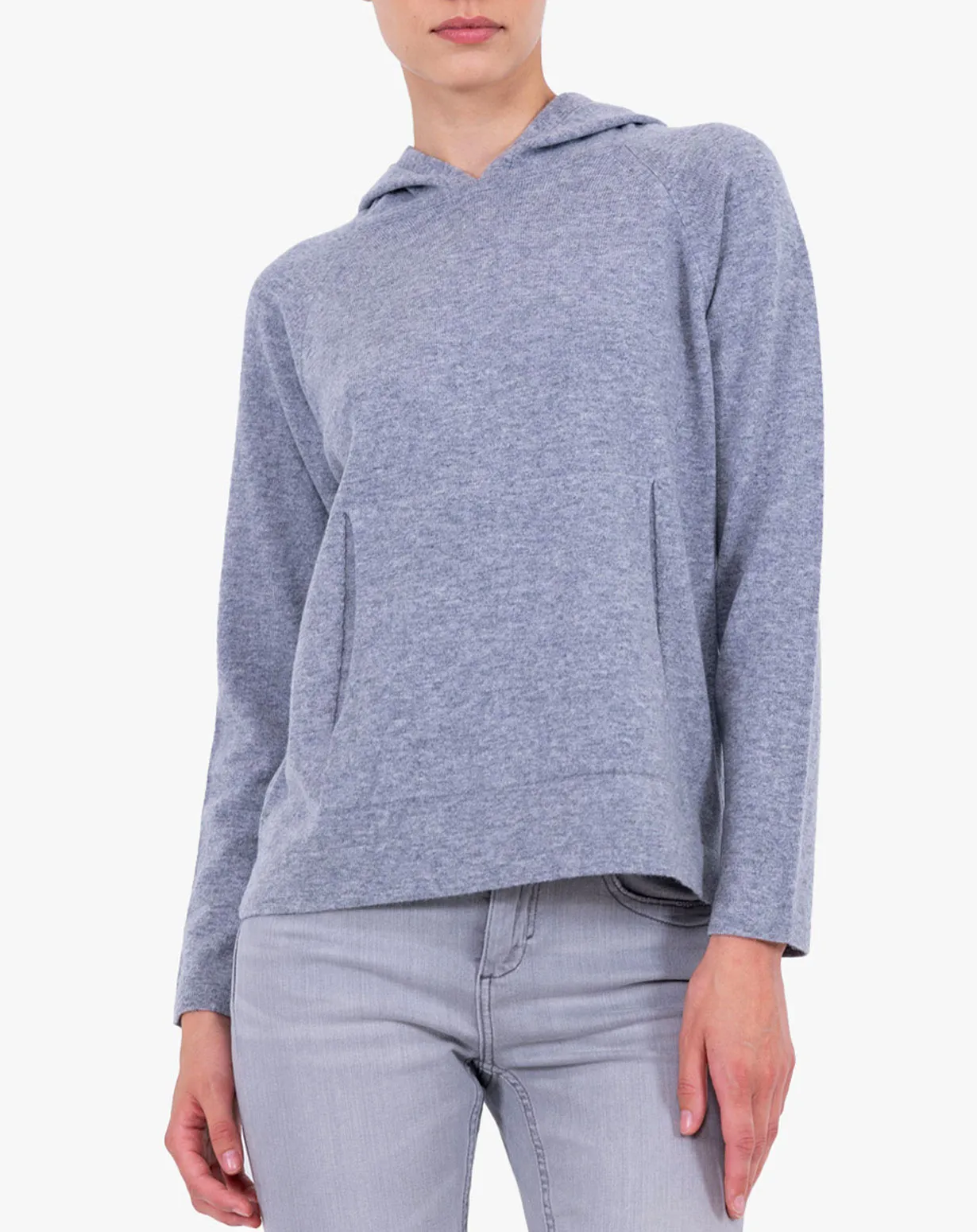 Sweat à Capuche en 100 % Laine Mérinos Femme