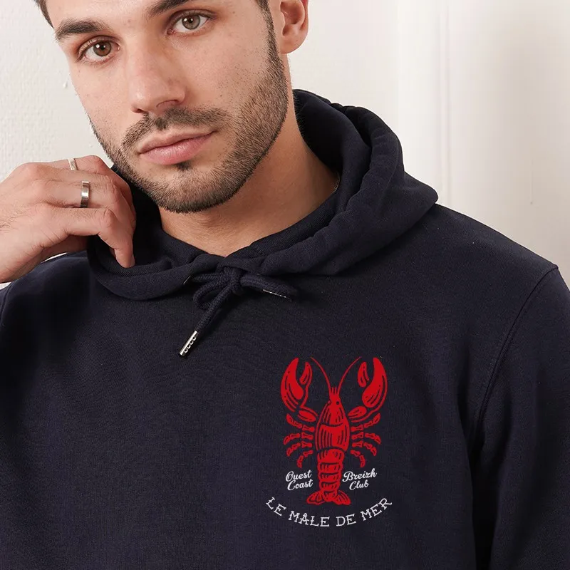 Sweat à capuche Homard oldschool - Personnalisable