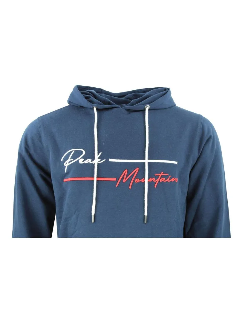 Sweat à capuche homme CODEK - PEAK MOUNTAIN - Bleu marine