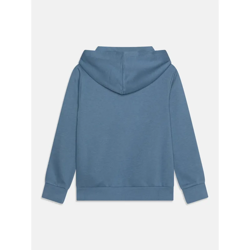 Sweat à capuche petit logo brodé bleu enfant - Champion | wimod