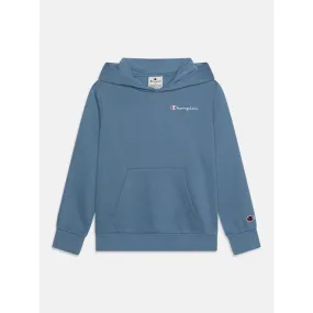 Sweat à capuche petit logo brodé bleu enfant - Champion | wimod