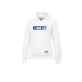 Sweat à capuche pour femme SPARCO Original blanc