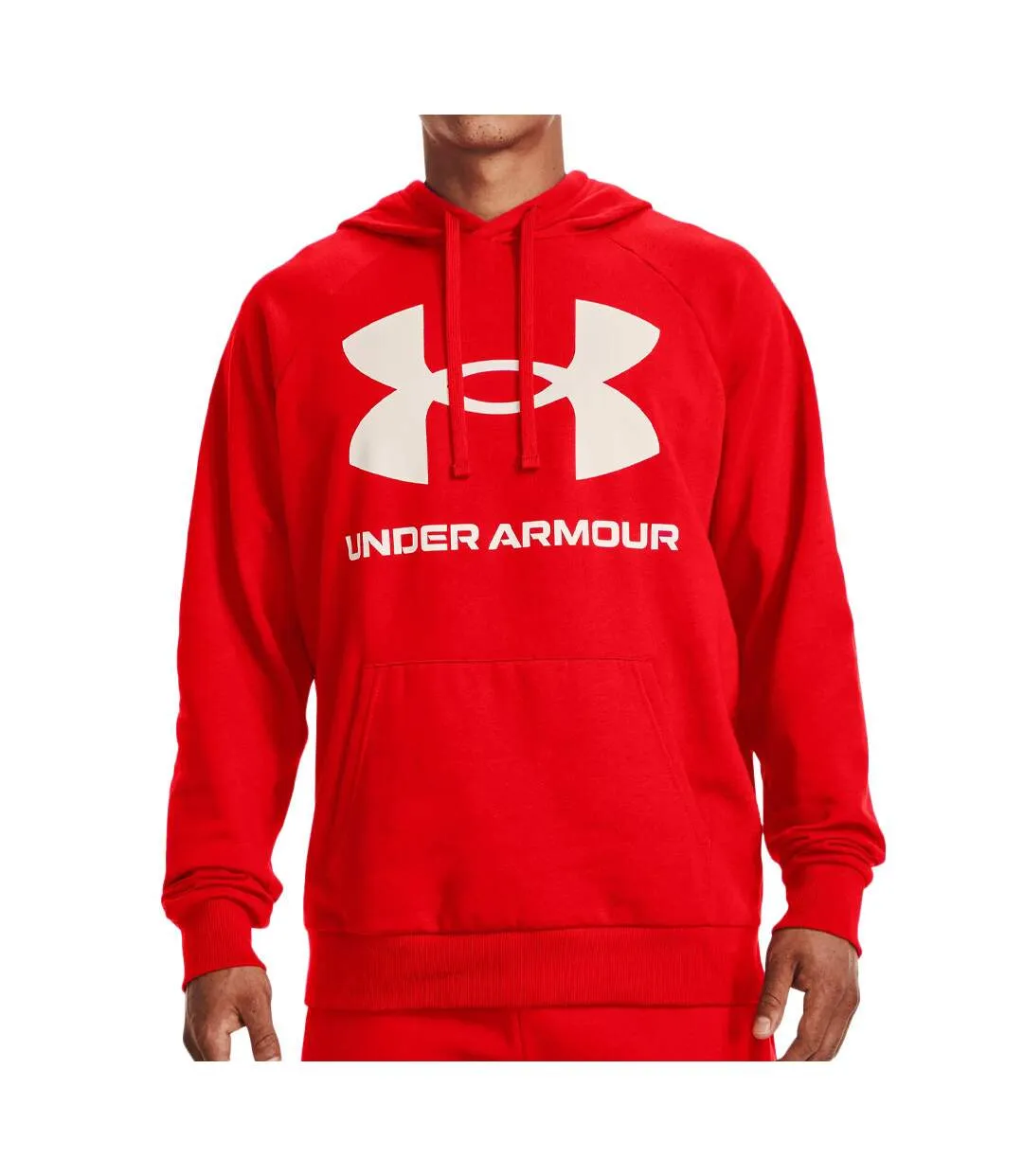 Sweat à capuche Rouge Homme Under Armour Rival Fleece