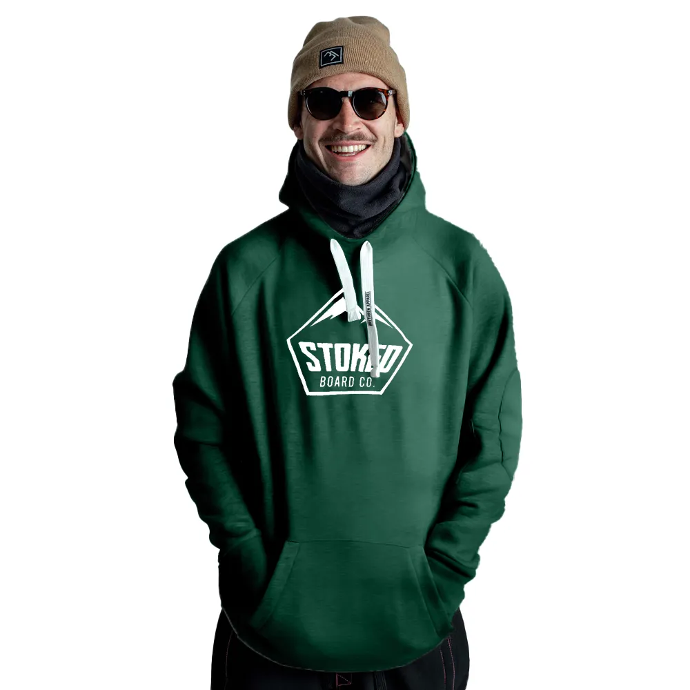 Sweat à capuche Shred Snowboard Vert foncé