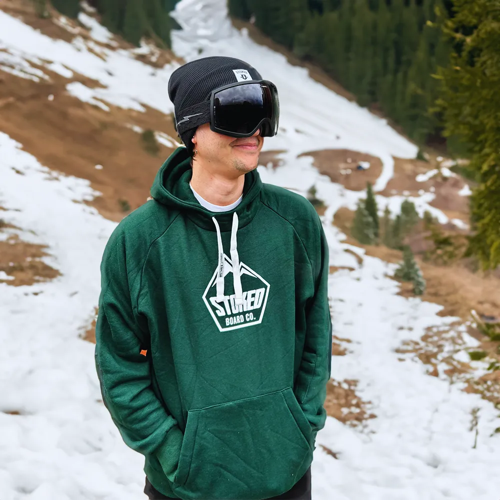 Sweat à capuche Shred Snowboard Vert foncé