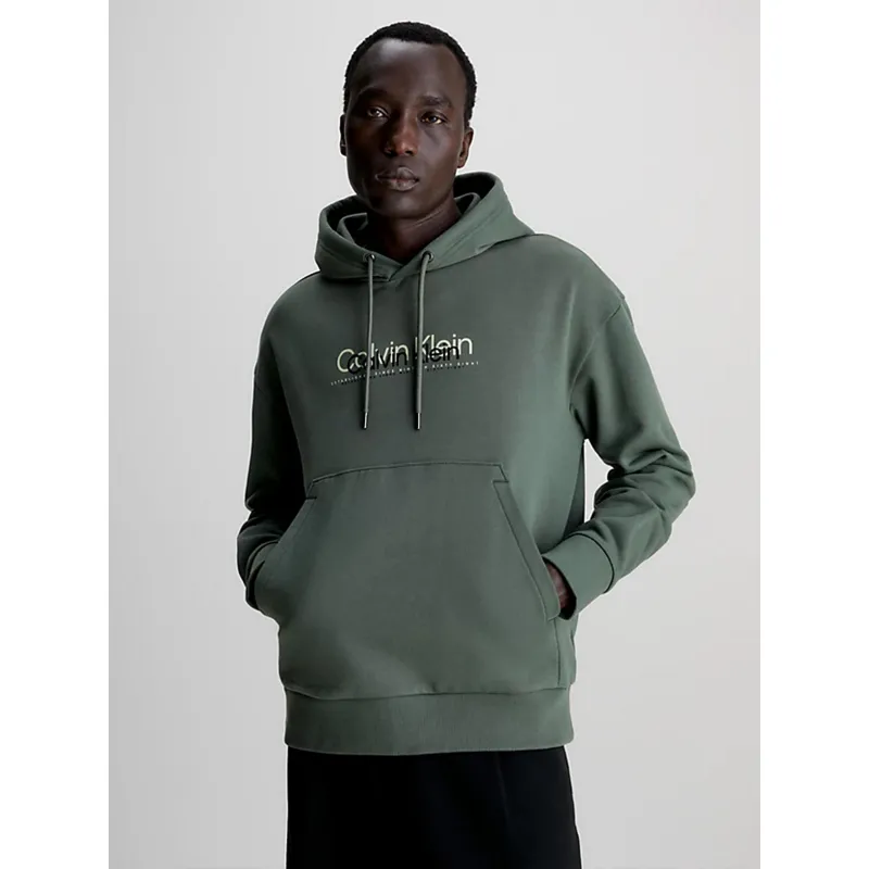 Sweat à capuche siclass vert homme - Teddy Smith | wimod