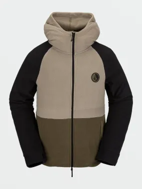 Sweat à capuche V-Science Full Zip - Dark Khaki