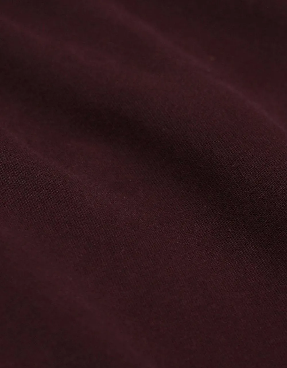 Sweat à capuche zippé en coton bio | bordeaux "oxblood red" homme