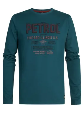 T-shirt manches longues Artwork - Dark Cyan - PETROL INDUSTRIES