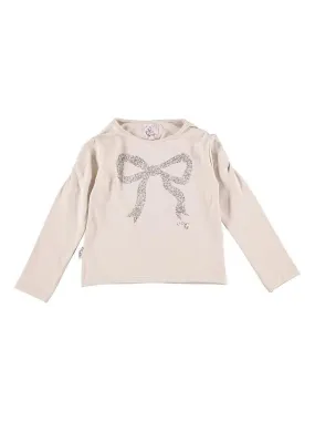 T-shirt manches longues fille FLOYD - MISS GIRLY - Beige sable