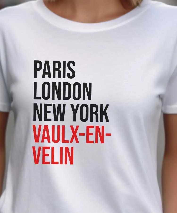 T-Shirt Paris London New York Vaulx-en-Velin