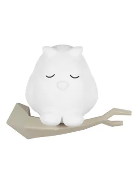 Veilleuse murale tactile Oscar le hibou (24 cm) - Blanc