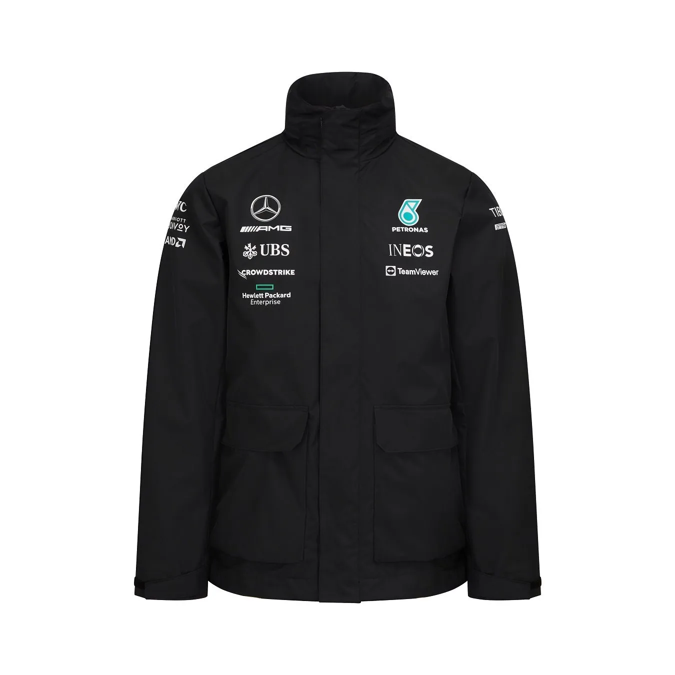 Veste de pluie MERCEDES AMG Replica noire pour homme