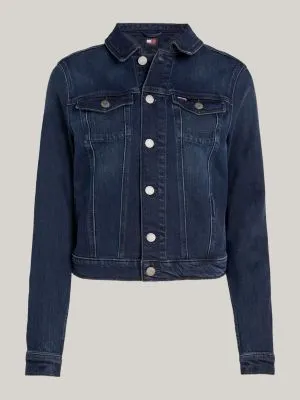 Veste Trucker moulante en denim | Denim | Tommy Hilfiger