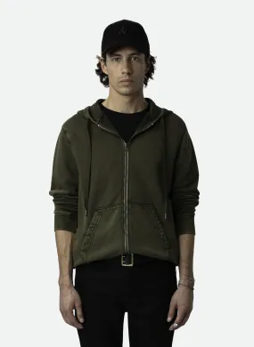 ZADIG&VOLTAIRE  Sweat à capuche droit en coton bio sonny - Vert