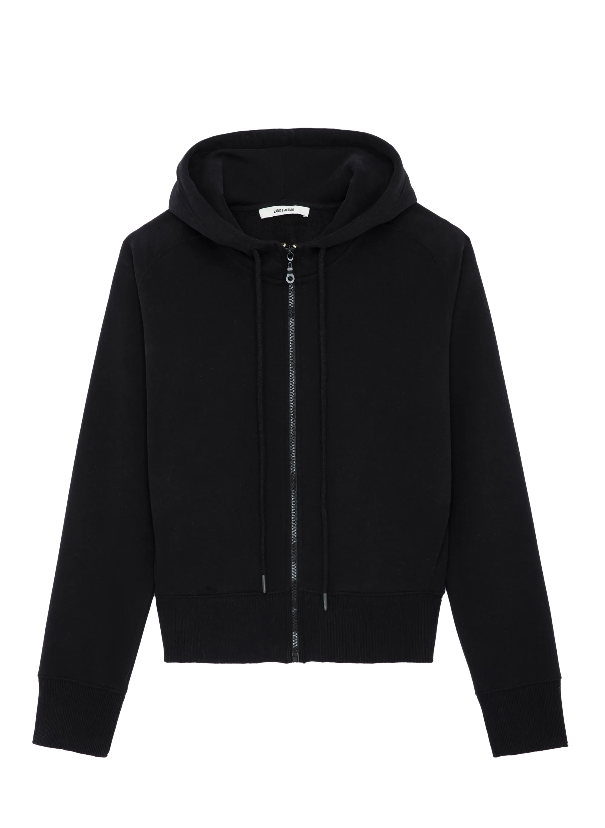 ZADIG&VOLTAIRE  Sweat à capuche droit en coton mélangé aspene - Noir